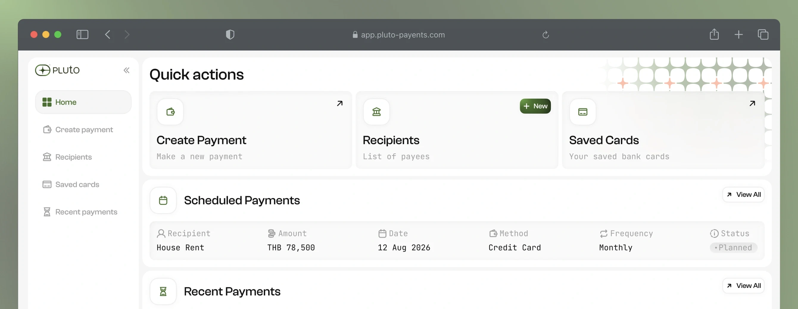 UI/UX design & development of a rental-payments platform
